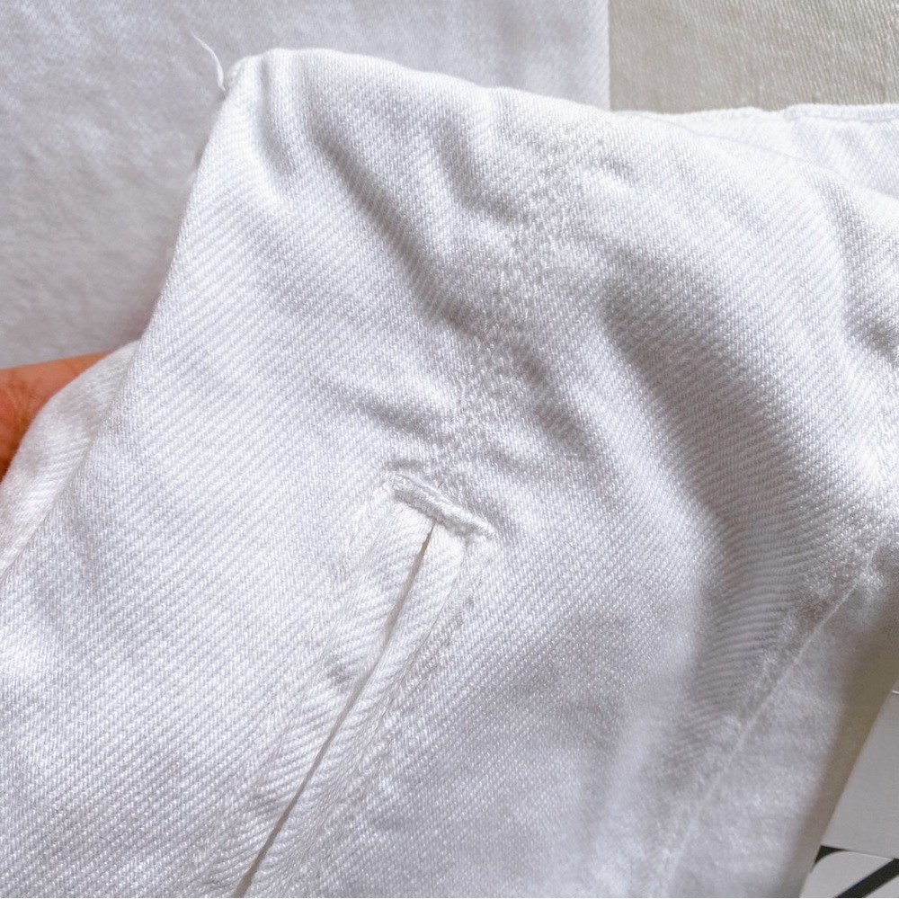 🐚 ZARA WHITE HIGH RISE BAGGY JEANS! - Picture 8 of 12